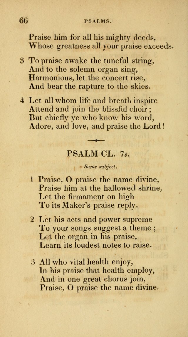 A Collection of Psalms and Hymns for Social and Private Worship page 66