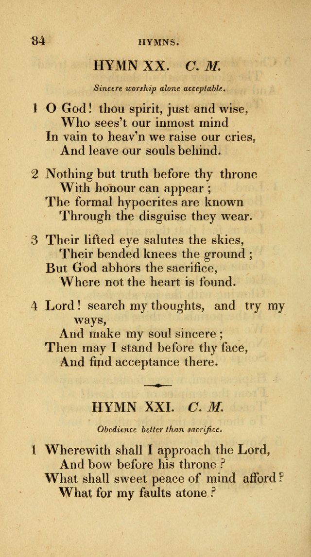 A Collection of Psalms and Hymns for Social and Private Worship page 84