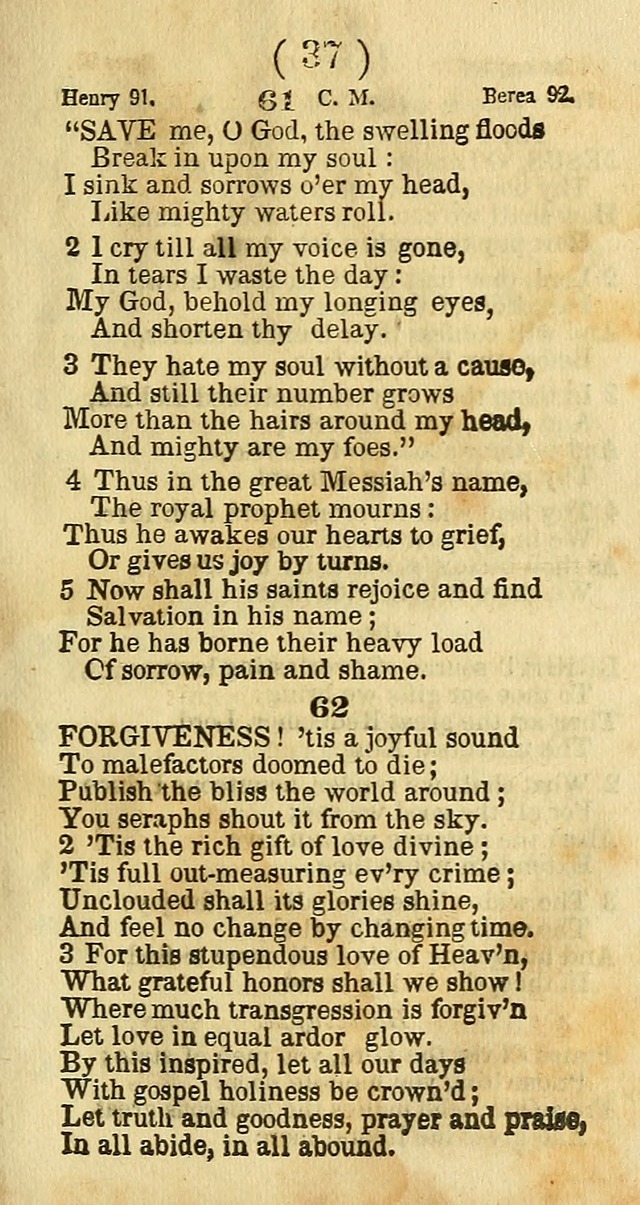 A Collection of Psalms, Hymns, and Spiritual Songs: with the music of Mason