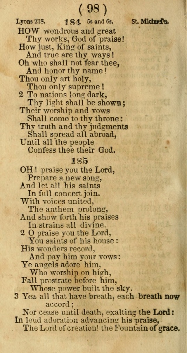 A Collection of Psalms, Hymns, and Spiritual Songs: with the music of Mason