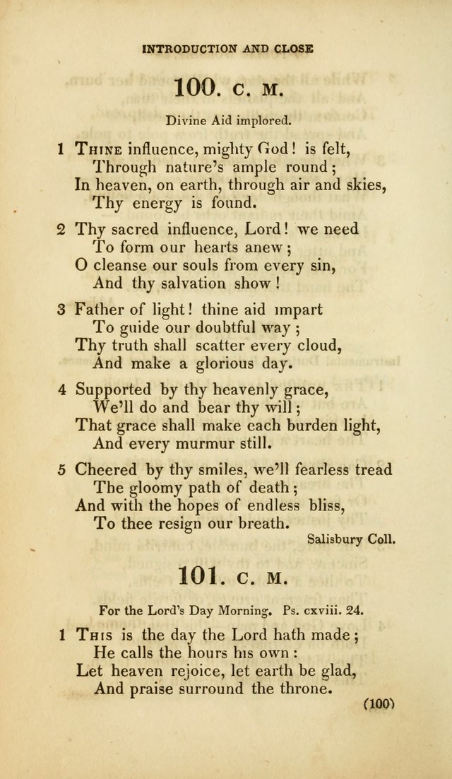 A Collection of Psalms and Hymns, for Social and Private Worship (Rev. ed.  with supplement) page 101