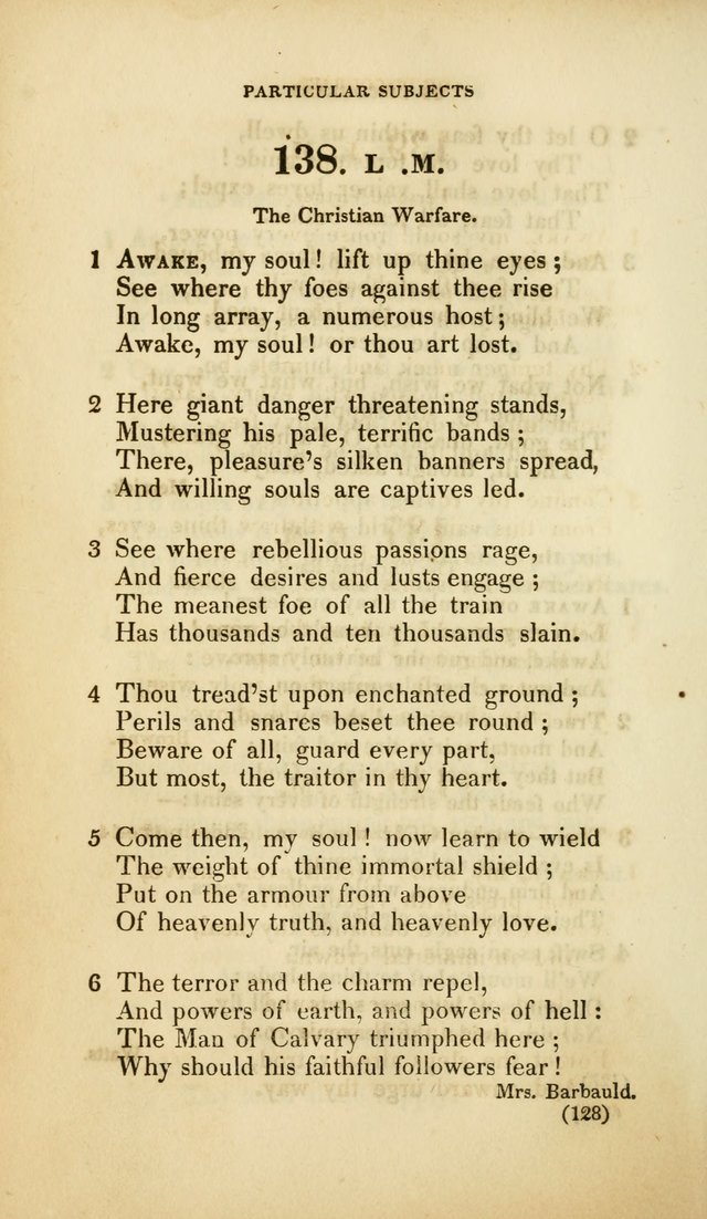 A Collection of Psalms and Hymns, for Social and Private Worship (Rev. ed.  with supplement) page 129