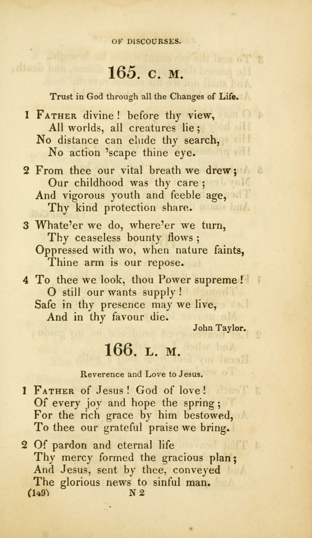 A Collection of Psalms and Hymns, for Social and Private Worship (Rev. ed.  with supplement) page 150