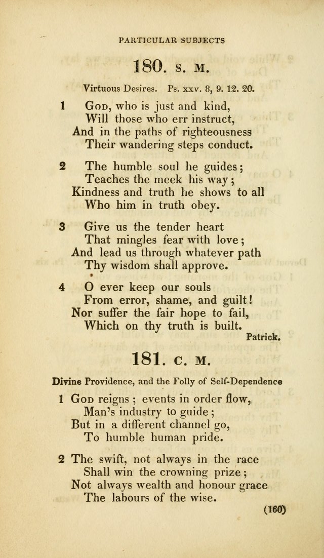 A Collection of Psalms and Hymns, for Social and Private Worship (Rev. ed.  with supplement) page 161