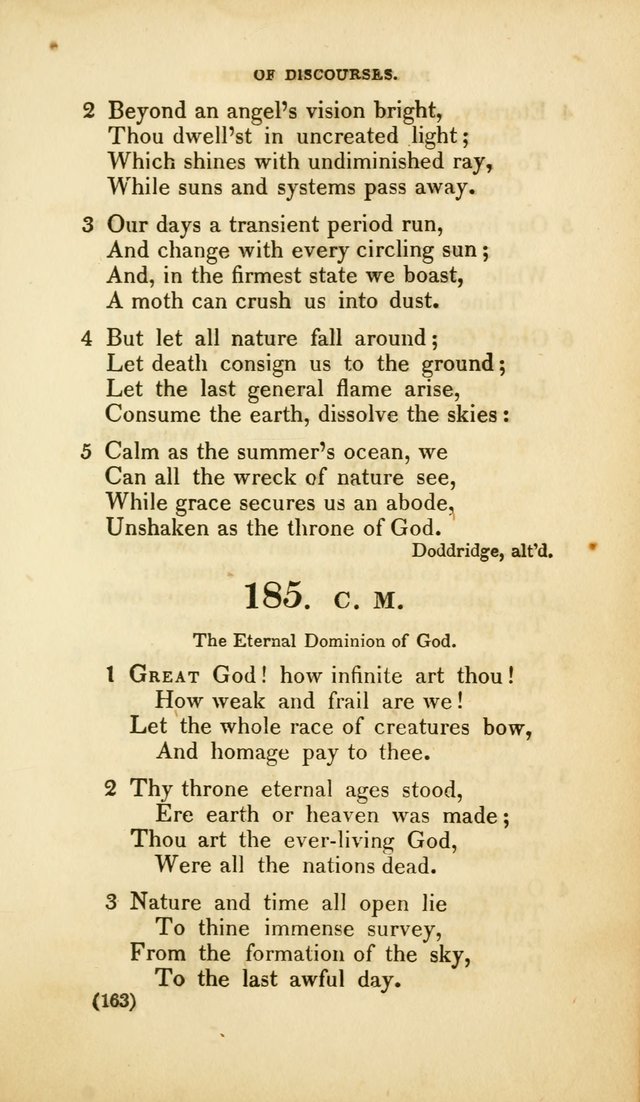 A Collection of Psalms and Hymns, for Social and Private Worship (Rev. ed.  with supplement) page 164