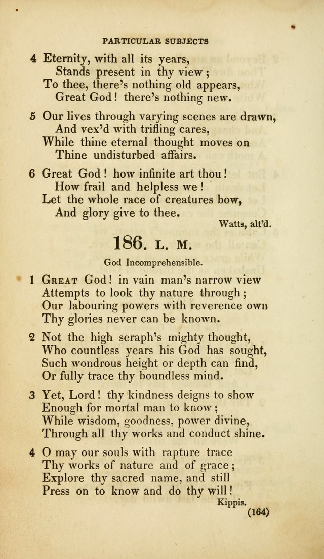 A Collection of Psalms and Hymns, for Social and Private Worship (Rev. ed.  with supplement) page 165