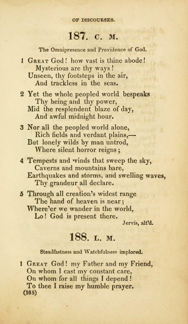 A Collection of Psalms and Hymns, for Social and Private Worship (Rev. ed.  with supplement) page 166