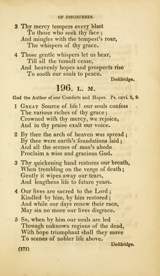 A Collection of Psalms and Hymns, for Social and Private Worship (Rev. ed.  with supplement) page 172