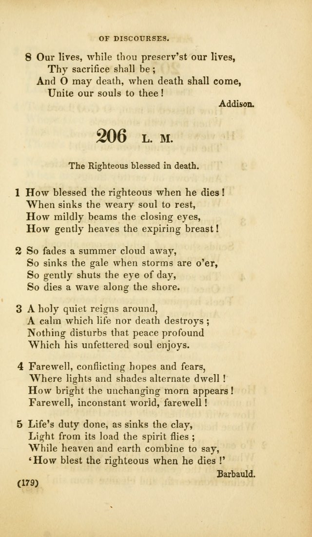 A Collection of Psalms and Hymns, for Social and Private Worship (Rev. ed.  with supplement) page 180