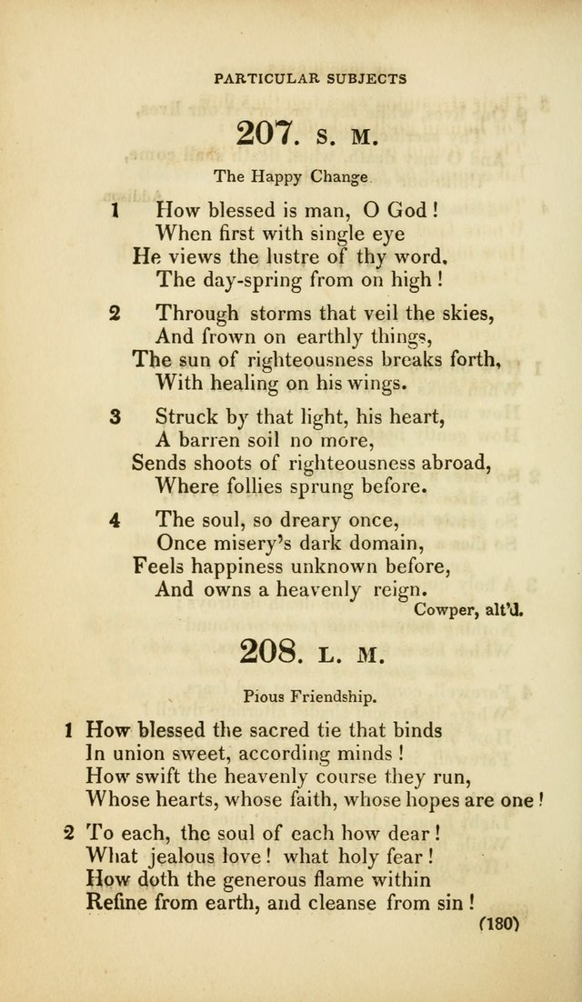 A Collection of Psalms and Hymns, for Social and Private Worship (Rev. ed.  with supplement) page 181