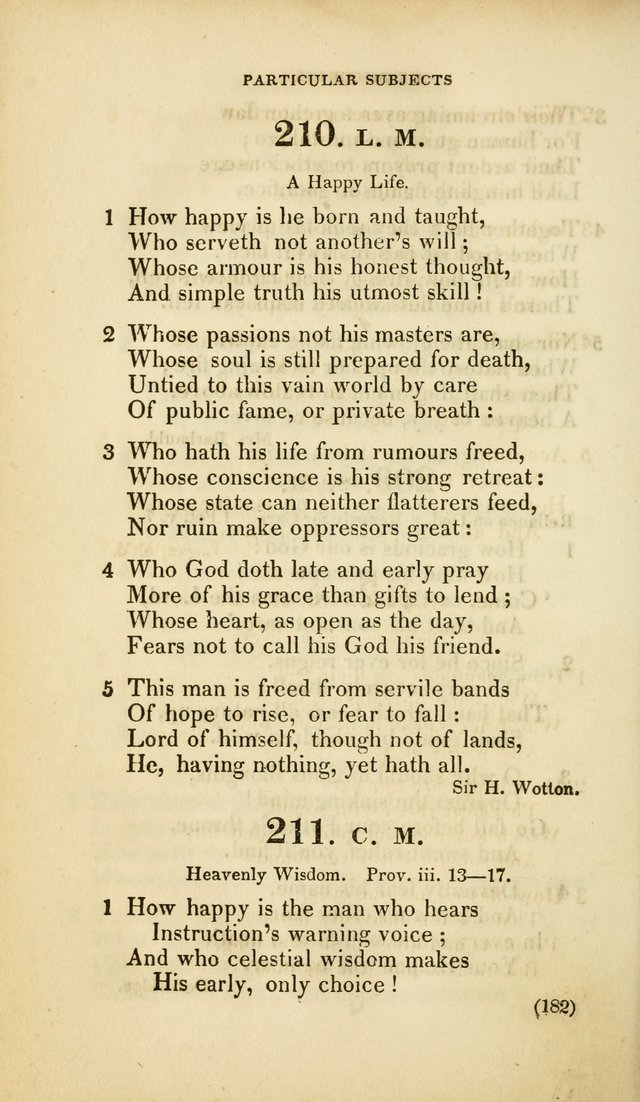 A Collection of Psalms and Hymns, for Social and Private Worship (Rev. ed.  with supplement) page 183