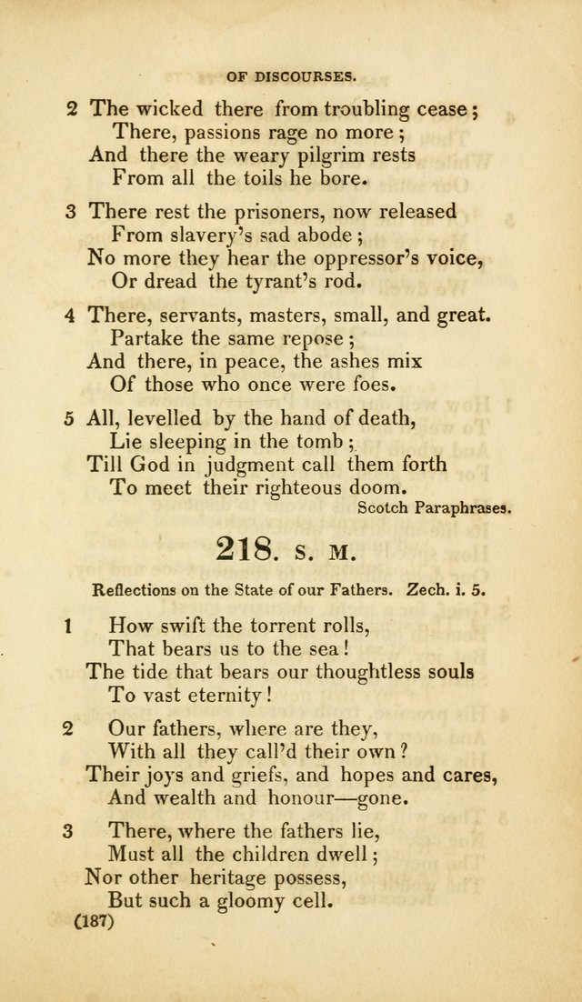 A Collection of Psalms and Hymns, for Social and Private Worship (Rev. ed.  with supplement) page 188