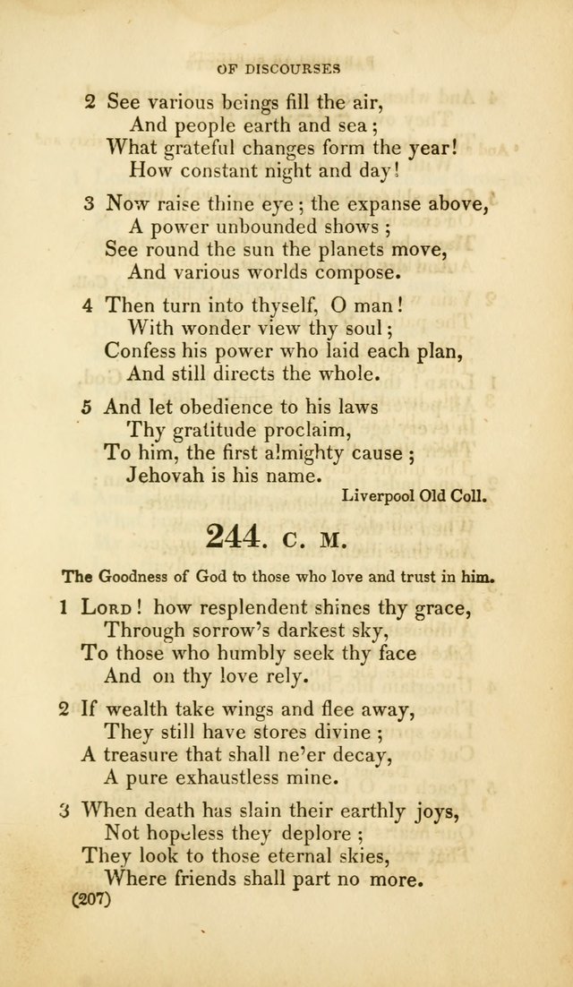 A Collection of Psalms and Hymns, for Social and Private Worship (Rev. ed.  with supplement) page 208