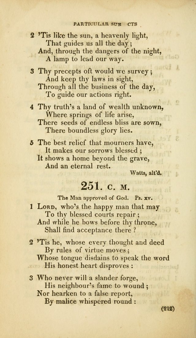 A Collection of Psalms and Hymns, for Social and Private Worship (Rev. ed.  with supplement) page 213