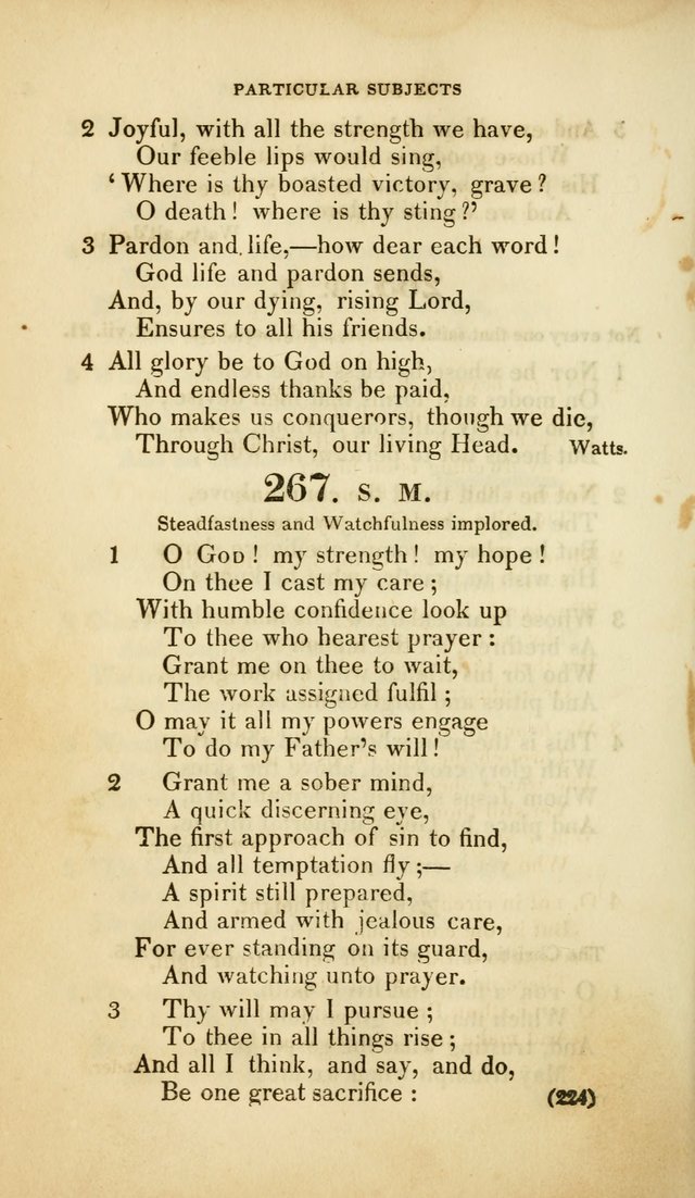 A Collection of Psalms and Hymns, for Social and Private Worship (Rev. ed.  with supplement) page 225