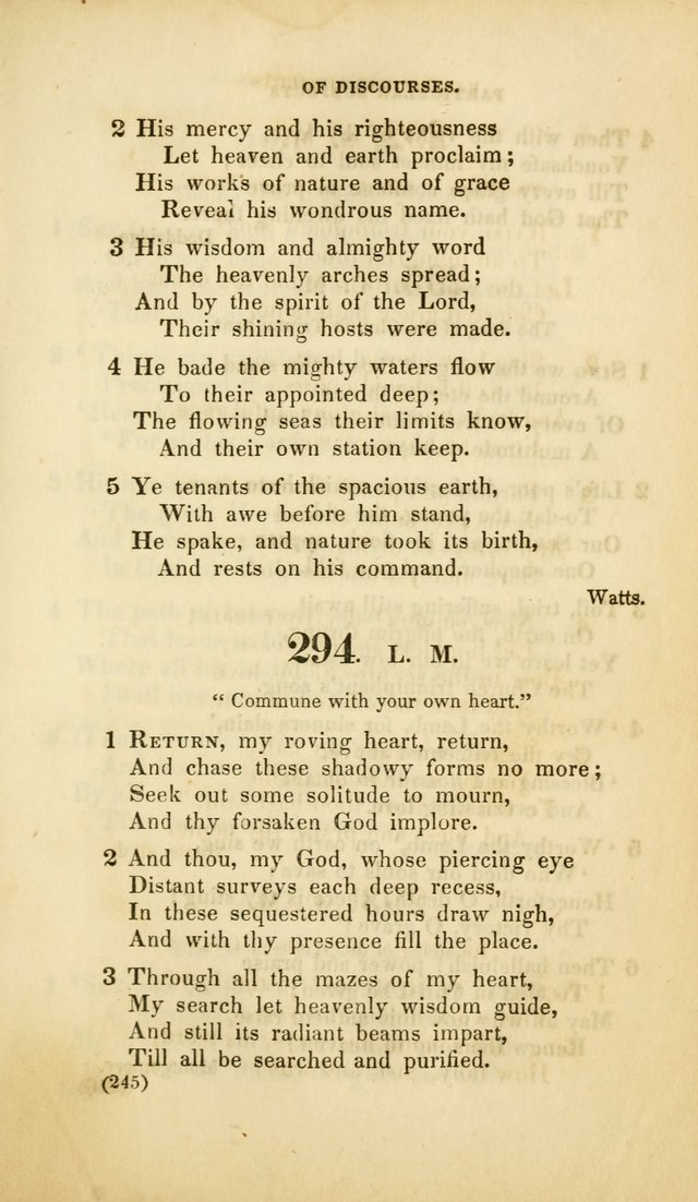 A Collection of Psalms and Hymns, for Social and Private Worship (Rev. ed.  with supplement) page 246