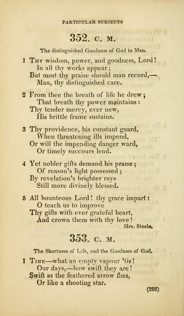 A Collection of Psalms and Hymns, for Social and Private Worship (Rev. ed.  with supplement) page 289