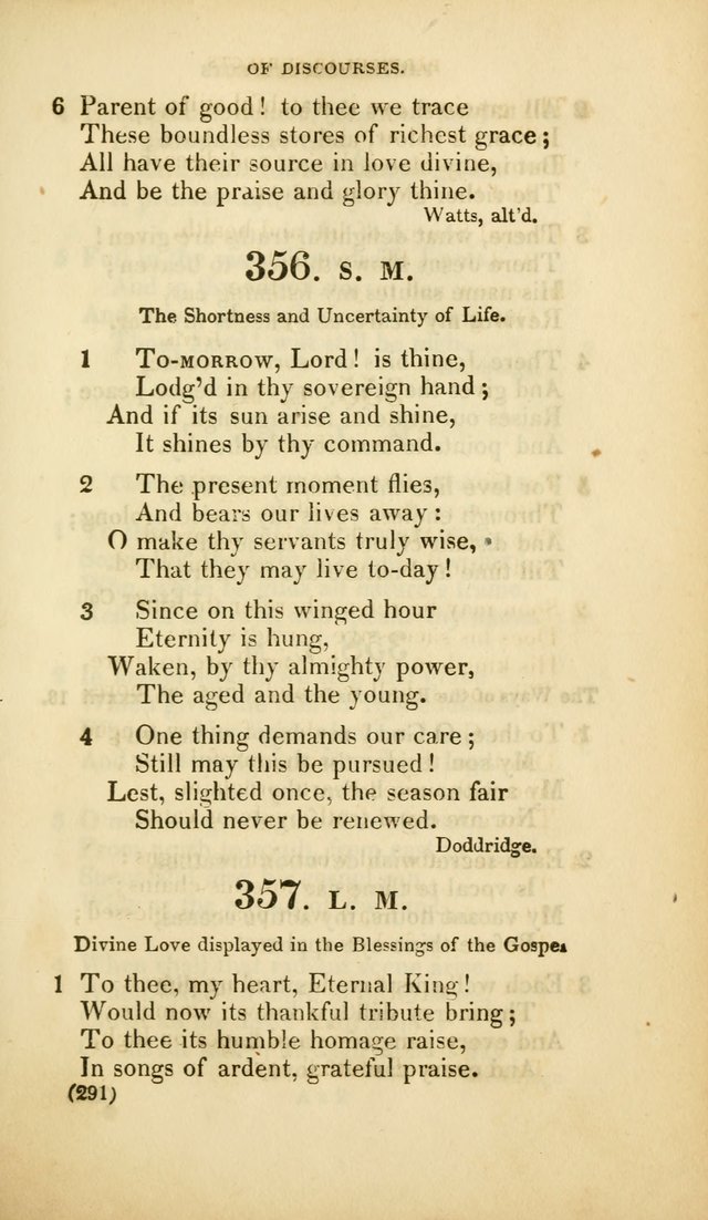 A Collection of Psalms and Hymns, for Social and Private Worship (Rev. ed.  with supplement) page 292