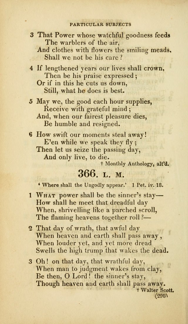 A Collection of Psalms and Hymns, for Social and Private Worship (Rev. ed.  with supplement) page 299