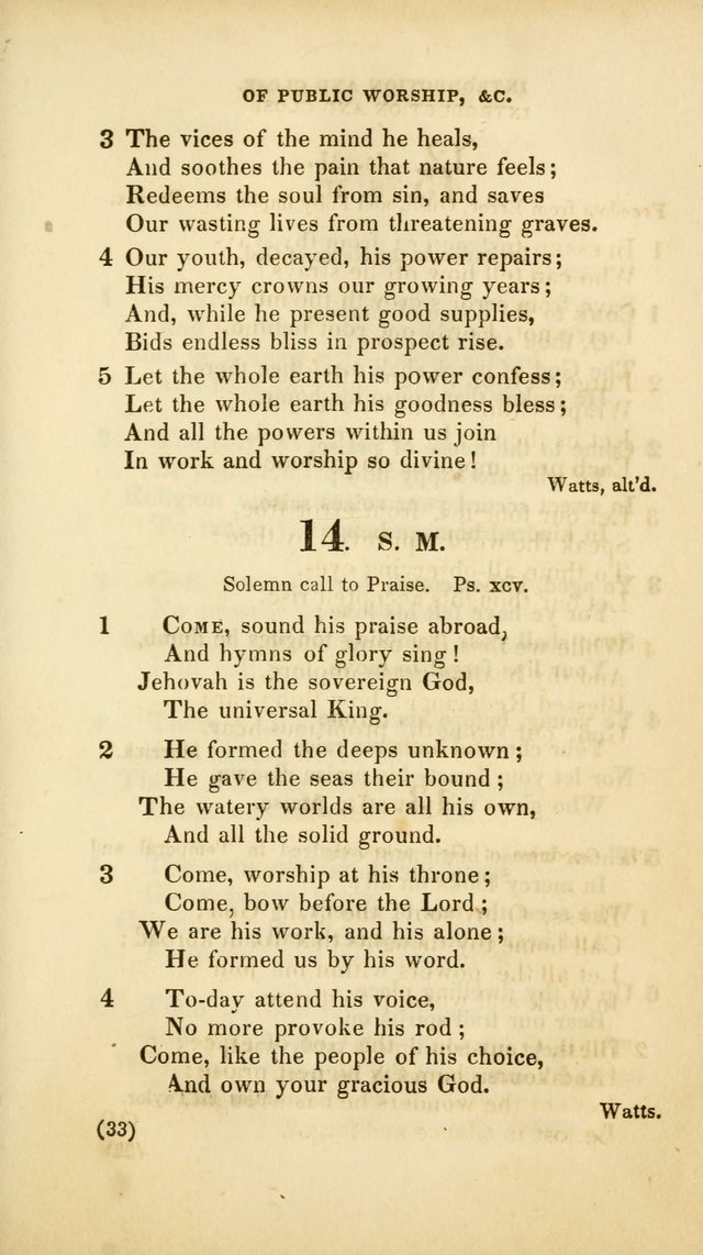 A Collection of Psalms and Hymns, for Social and Private Worship (Rev. ed.  with supplement) page 34