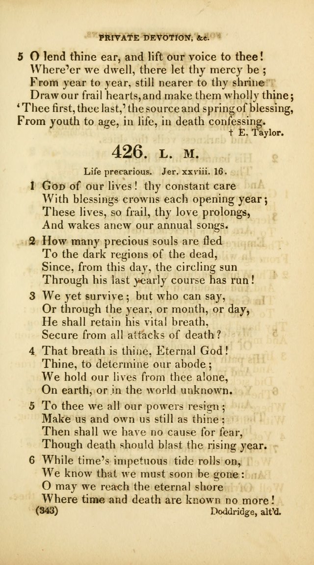 A Collection of Psalms and Hymns, for Social and Private Worship (Rev. ed.  with supplement) page 344