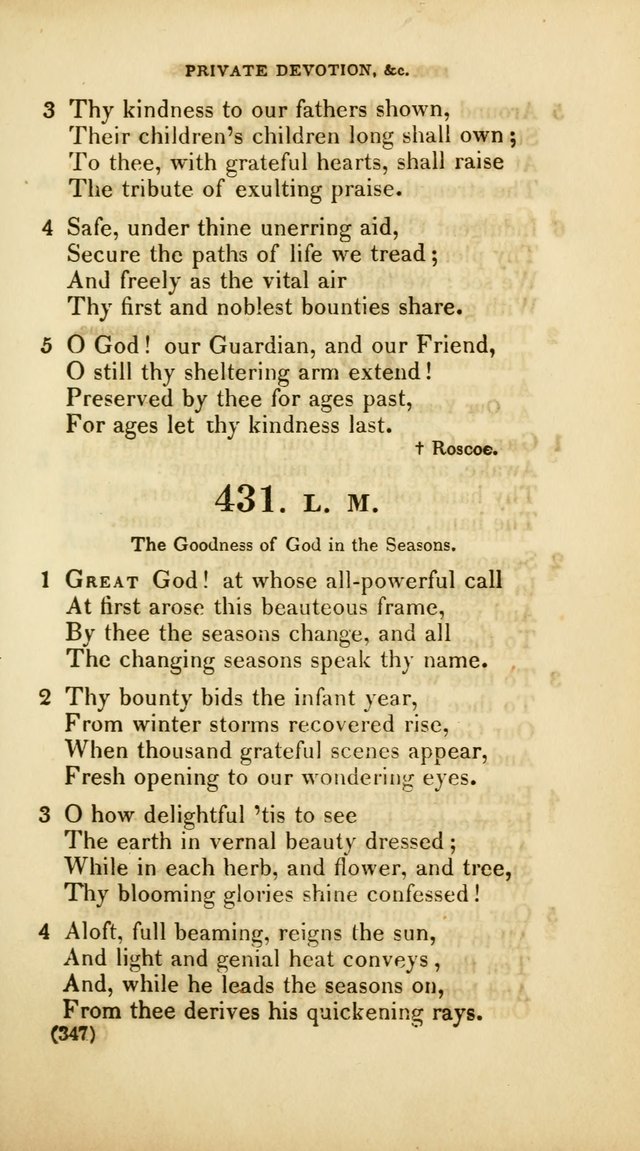 A Collection of Psalms and Hymns, for Social and Private Worship (Rev. ed.  with supplement) page 348