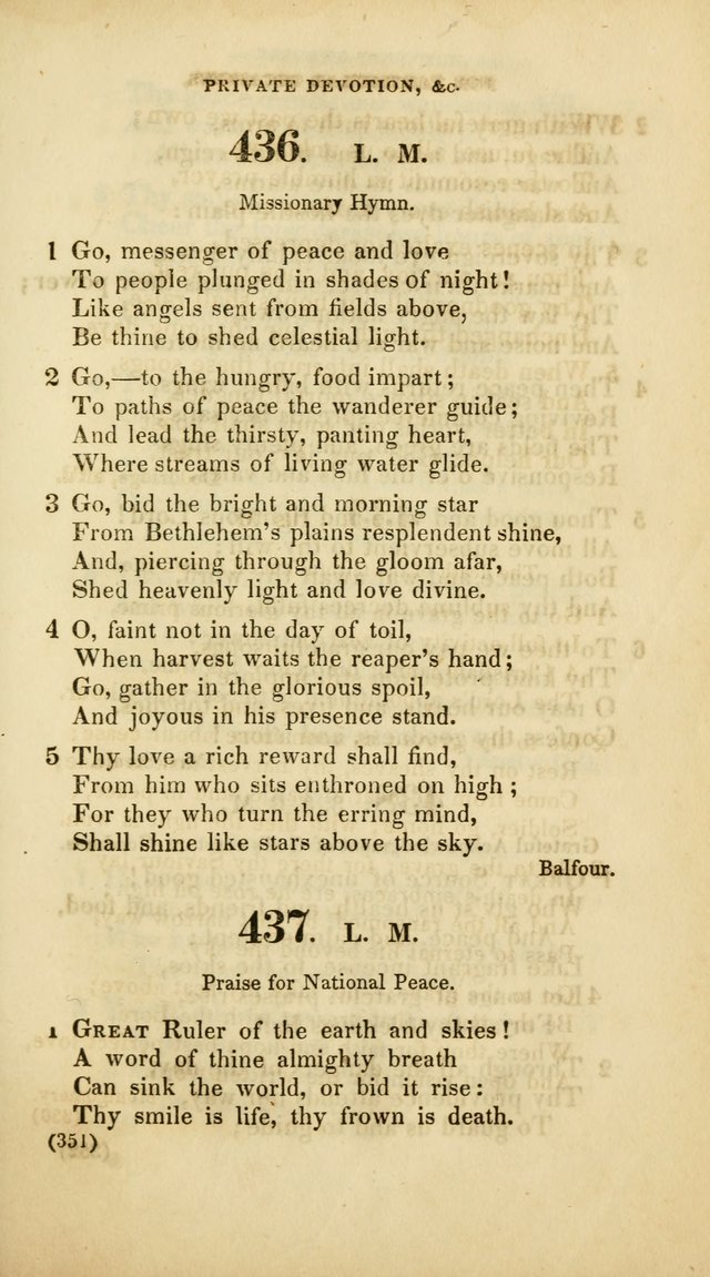 A Collection of Psalms and Hymns, for Social and Private Worship (Rev. ed.  with supplement) page 352