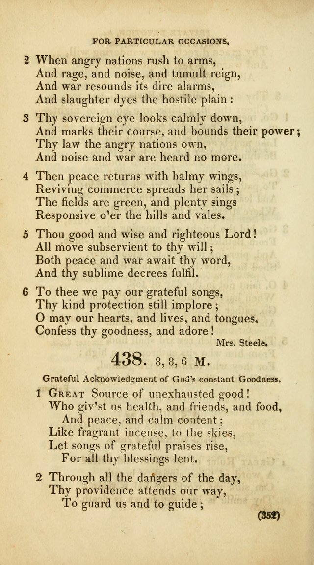 A Collection of Psalms and Hymns, for Social and Private Worship (Rev. ed.  with supplement) page 353