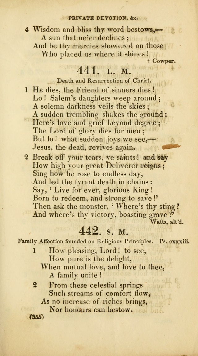 A Collection of Psalms and Hymns, for Social and Private Worship (Rev. ed.  with supplement) page 356