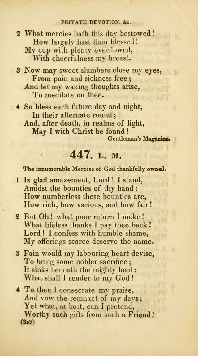 A Collection of Psalms and Hymns, for Social and Private Worship (Rev. ed.  with supplement) page 360