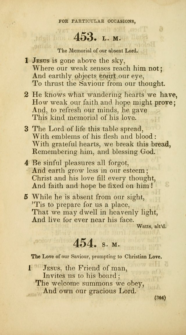 A Collection of Psalms and Hymns, for Social and Private Worship (Rev. ed.  with supplement) page 365