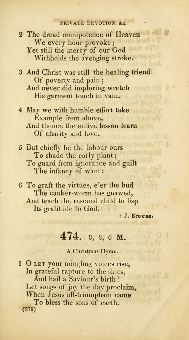 A Collection of Psalms and Hymns, for Social and Private Worship (Rev. ed.  with supplement) page 380