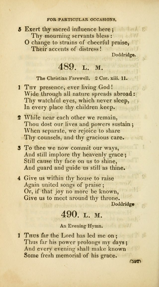 A Collection of Psalms and Hymns, for Social and Private Worship (Rev. ed.  with supplement) page 393