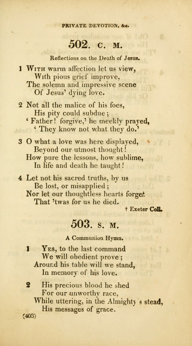 A Collection of Psalms and Hymns, for Social and Private Worship (Rev. ed.  with supplement) page 404