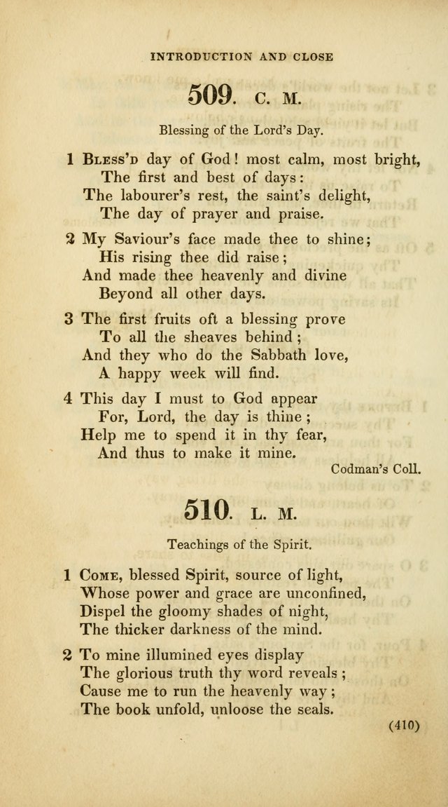 A Collection of Psalms and Hymns, for Social and Private Worship (Rev. ed.  with supplement) page 411