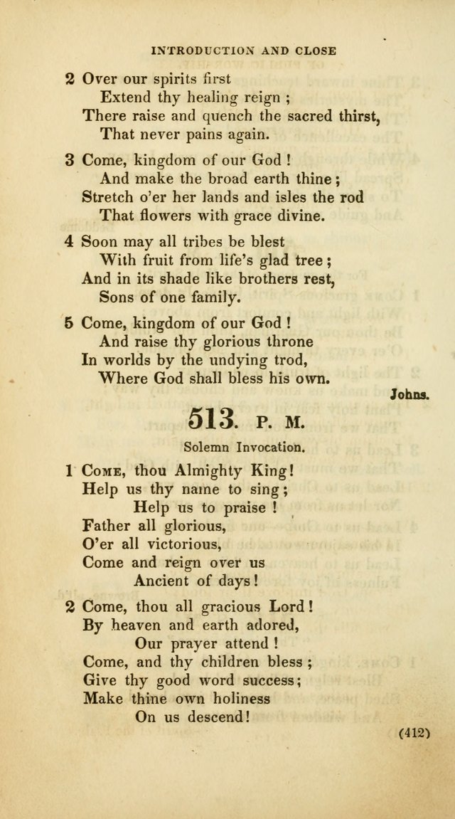 A Collection of Psalms and Hymns, for Social and Private Worship (Rev. ed.  with supplement) page 413