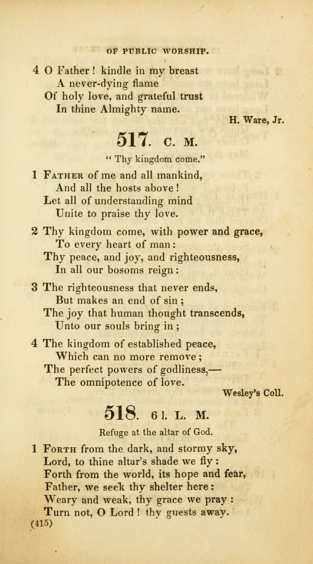 A Collection of Psalms and Hymns, for Social and Private Worship (Rev. ed.  with supplement) page 416