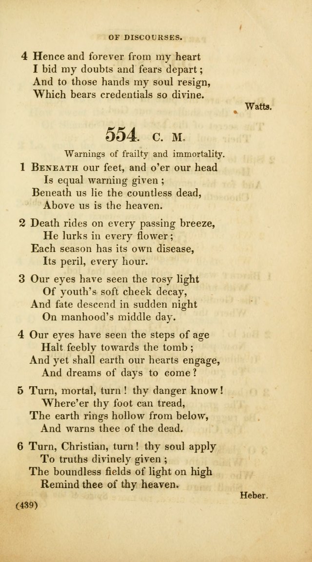 A Collection of Psalms and Hymns, for Social and Private Worship (Rev. ed.  with supplement) page 440