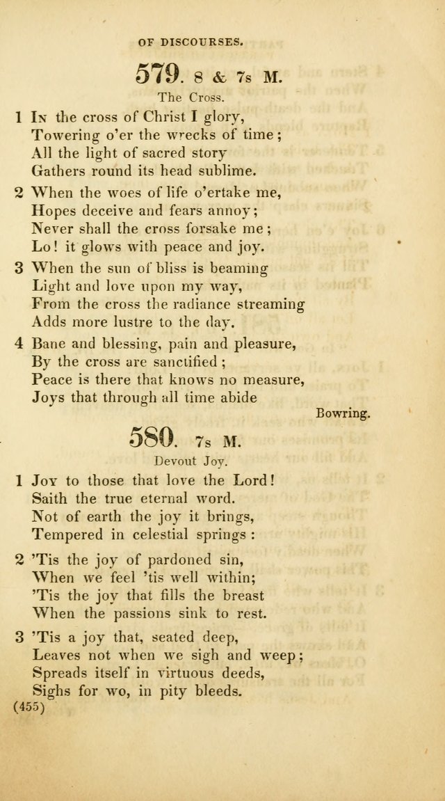 A Collection of Psalms and Hymns, for Social and Private Worship (Rev. ed.  with supplement) page 456