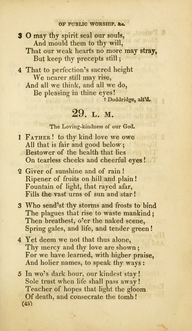 A Collection of Psalms and Hymns, for Social and Private Worship (Rev. ed.  with supplement) page 46