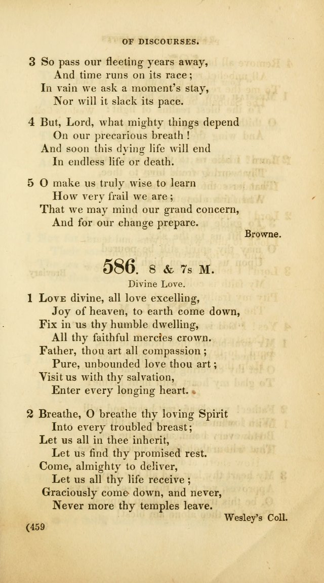 A Collection of Psalms and Hymns, for Social and Private Worship (Rev. ed.  with supplement) page 460