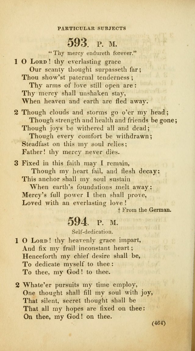 A Collection of Psalms and Hymns, for Social and Private Worship (Rev. ed.  with supplement) page 465