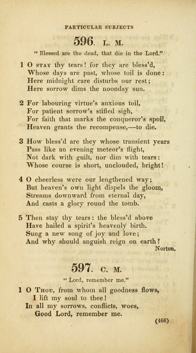 A Collection of Psalms and Hymns, for Social and Private Worship (Rev. ed.  with supplement) page 467