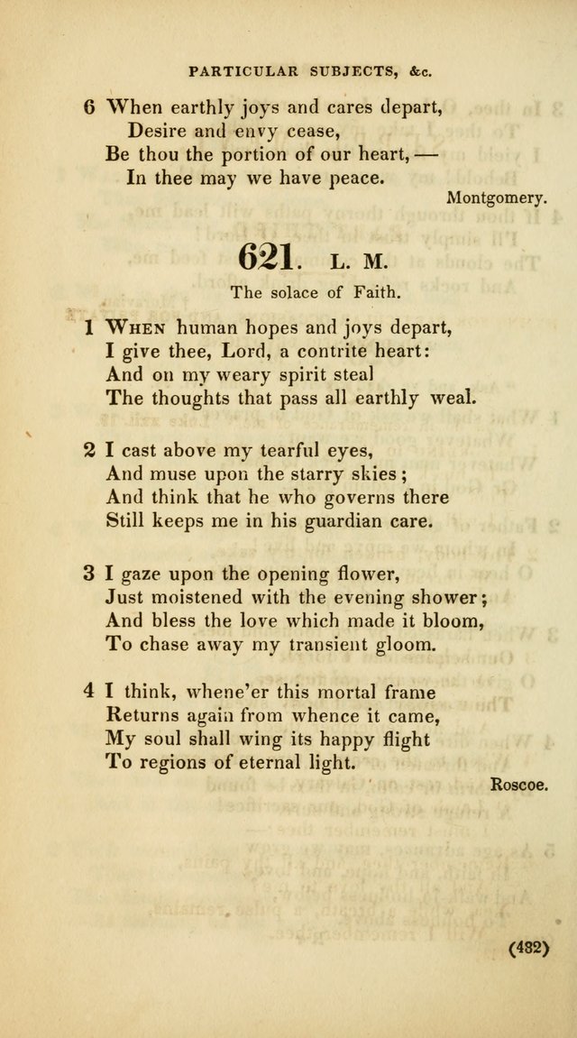 A Collection of Psalms and Hymns, for Social and Private Worship (Rev. ed.  with supplement) page 483