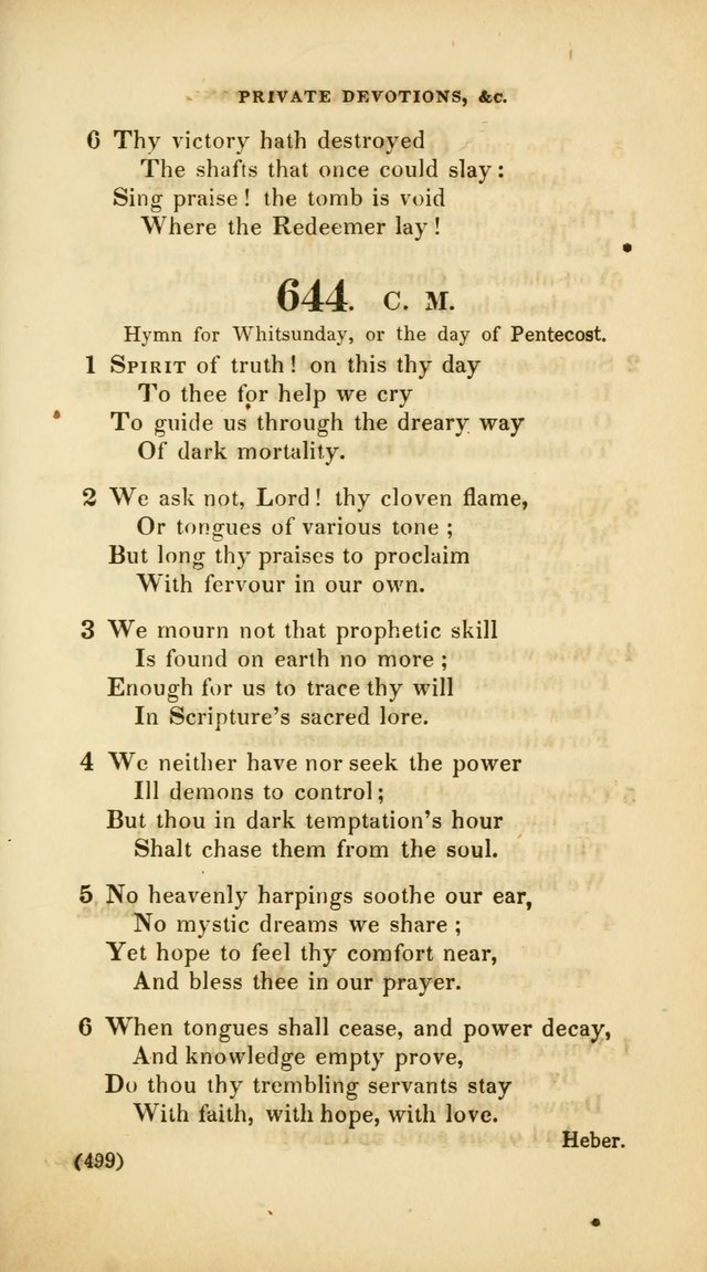 A Collection of Psalms and Hymns, for Social and Private Worship (Rev. ed.  with supplement) page 500