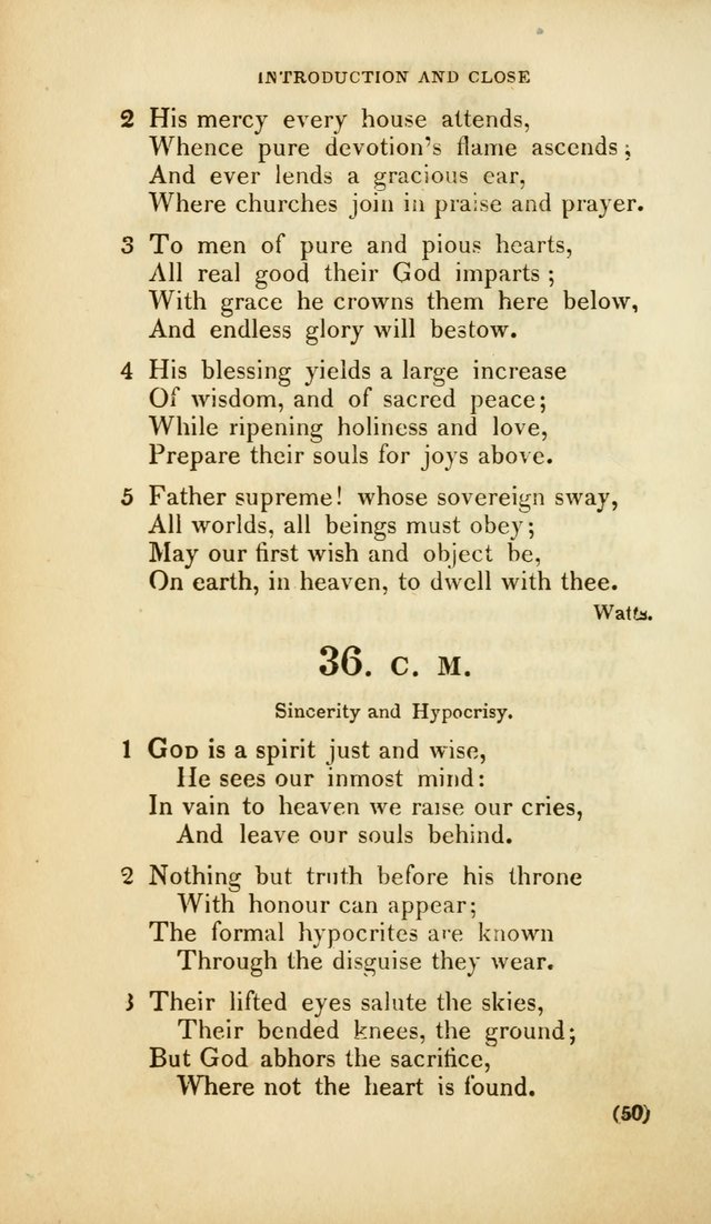 A Collection of Psalms and Hymns, for Social and Private Worship (Rev. ed.  with supplement) page 51