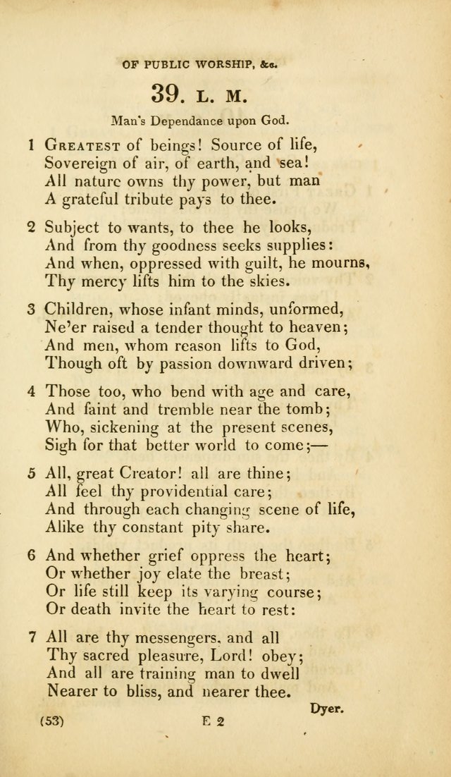 A Collection of Psalms and Hymns, for Social and Private Worship (Rev. ed.  with supplement) page 54