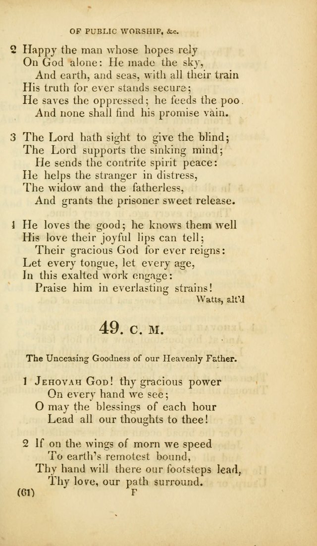 A Collection of Psalms and Hymns, for Social and Private Worship (Rev. ed.  with supplement) page 62