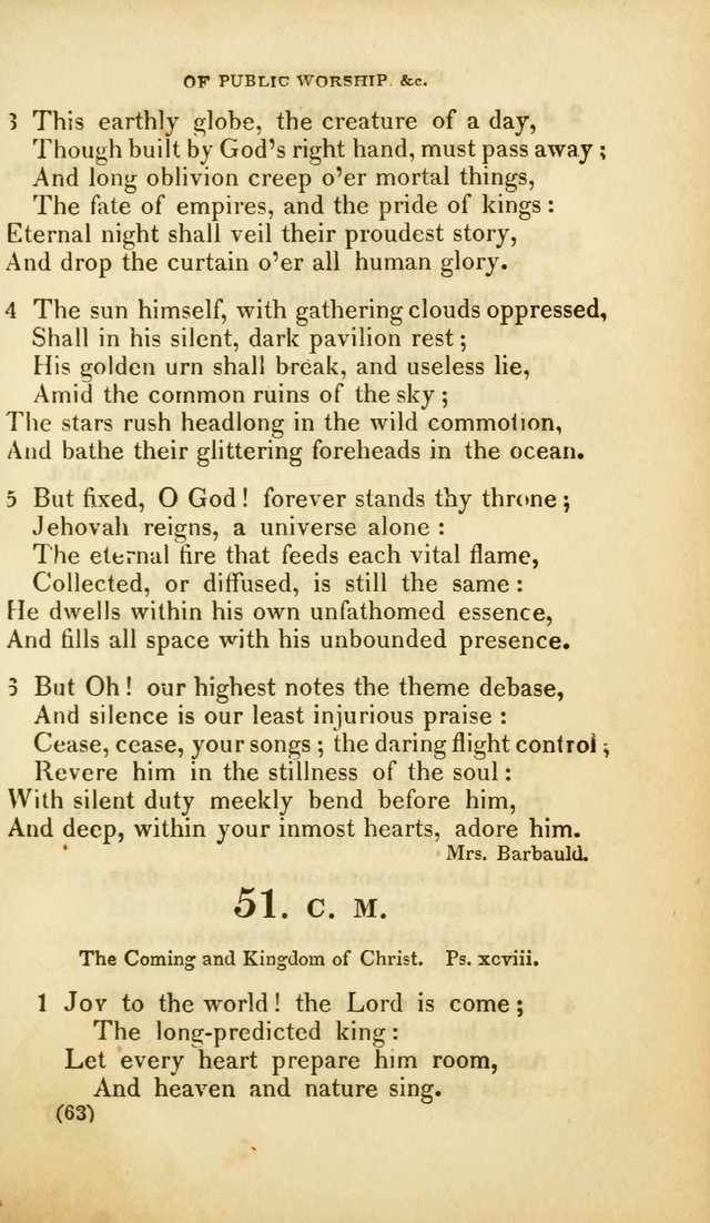 A Collection of Psalms and Hymns, for Social and Private Worship (Rev. ed.  with supplement) page 64