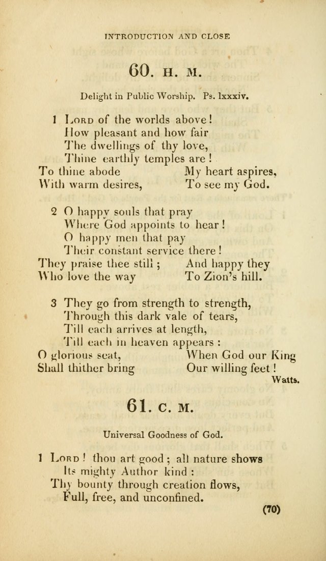 A Collection of Psalms and Hymns, for Social and Private Worship (Rev. ed.  with supplement) page 71